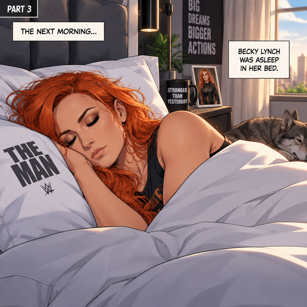 (Part 3 of the werewolf x human story) The next morning,Becky Lynch was asleep in her bed