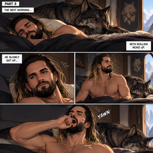 Part 3 of the Werewolf x Human story.Still in the alpha werewolf’s den.The next morning,Seth Rollins woke up,He slowly sat up,Then he yawned