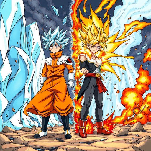 Mixture of Todoroki and bakugou