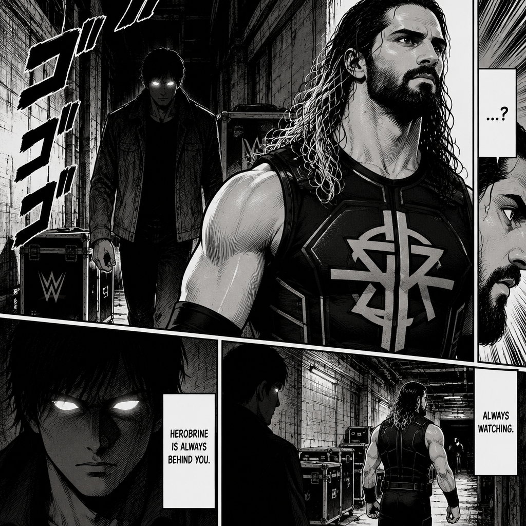 Herobrine (As a human) is stalking Seth Rollins