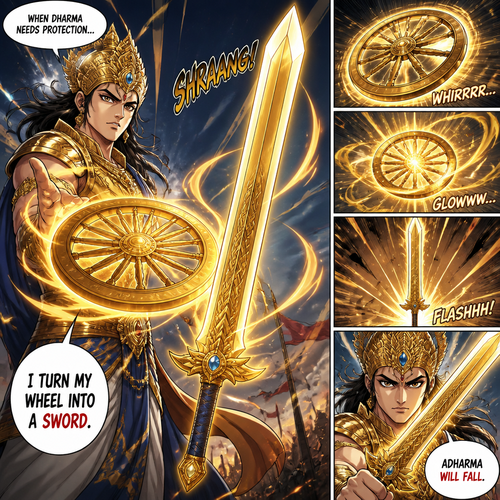 Turn maharaja‘s wheel into a sword