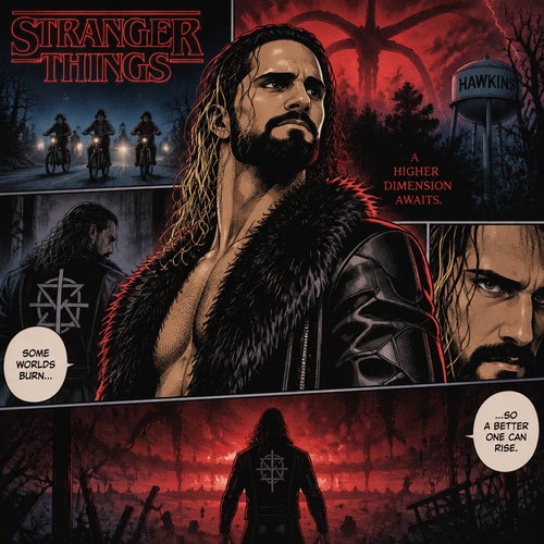 Seth Rollins in Stranger Things