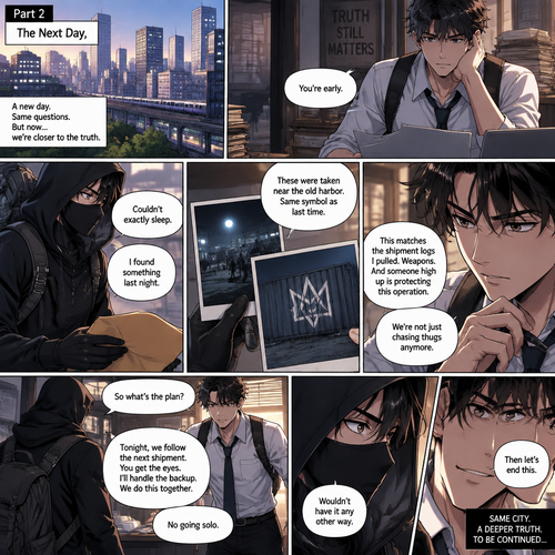 (Part 2 of the Vigilante x detective story). The next day