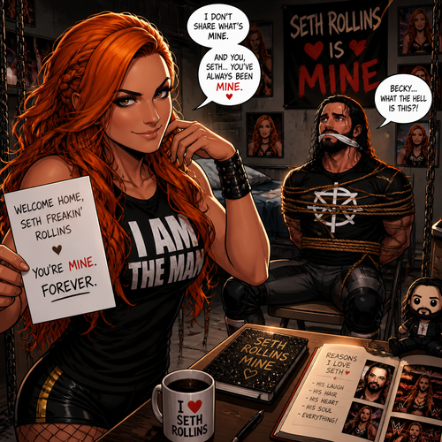 Becky Lynch obsessed with Seth Rollins so she kidnapped him