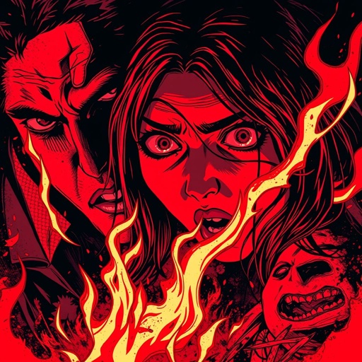 David burning Sarah alive and chocking her out, while she screams and gasped for breath