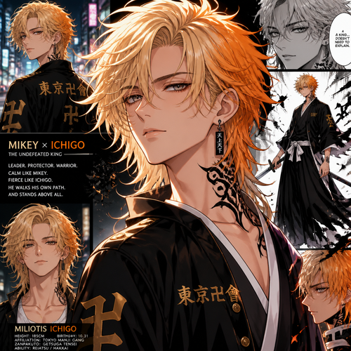 Mikey, Miliotis Ichigo mixed into one 