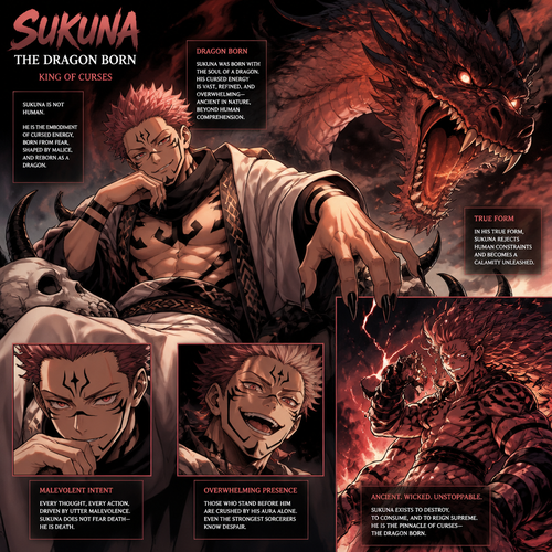 Sukuna as a dragon born