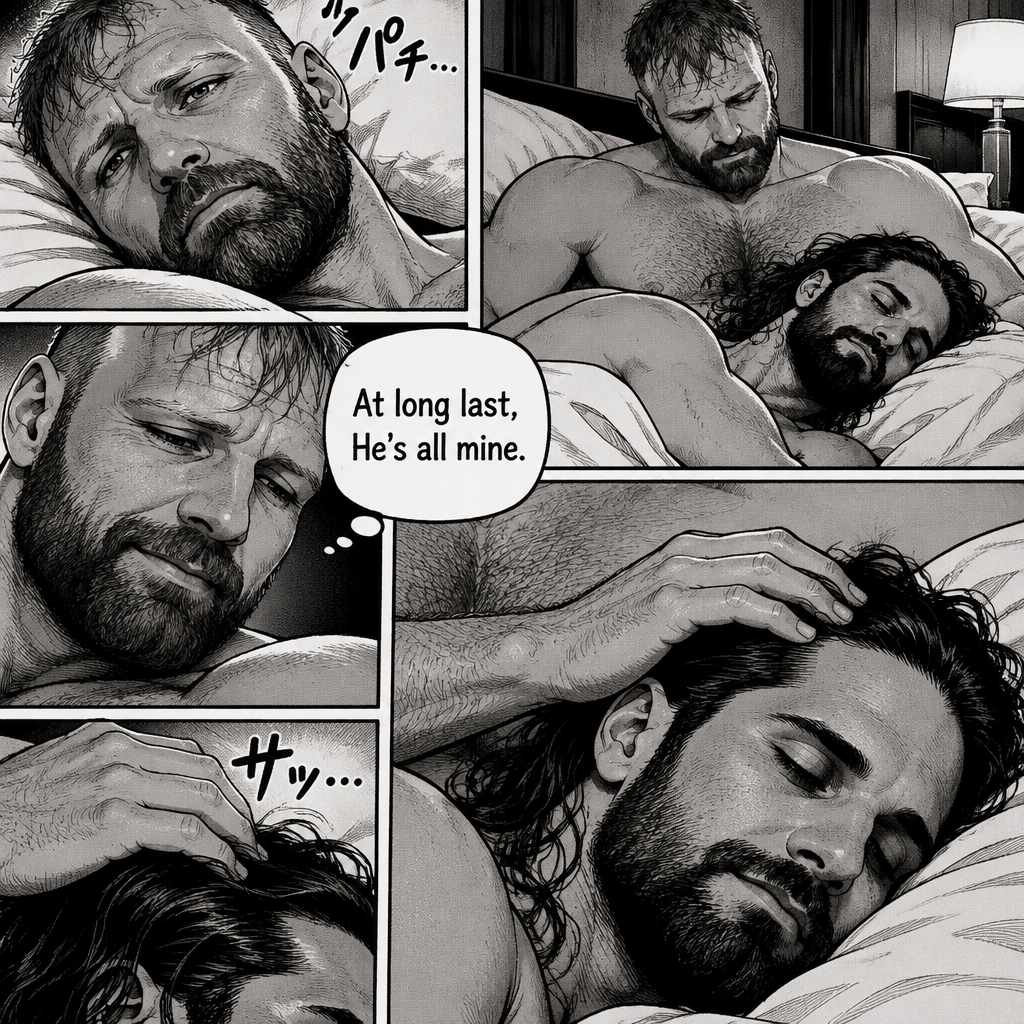 (Part 3). Still in Jon Moxley’s hotel room. Jon Moxley and Seth Rollins were asleep after last night’s activity. Jon slowly woke up,he looked down at Seth who was still asleep. He smiled softly,then he gently stroked Seth’s head. “At long last,He’s all mine” Jon thought to himself
