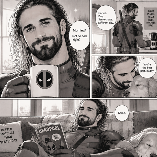 Seth Rollins as Deadpool 