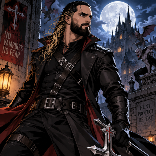 Seth Rollins is a vampire hunter,One night he was out on patrol