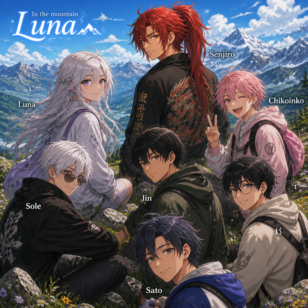 In the mountain Luna senjiro . And sole chikoinko and Jin and ki and sato