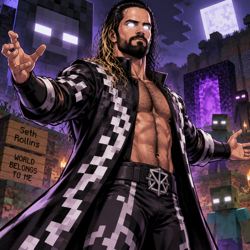 Seth Rollins as Herobrine
