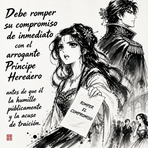Debe romper su compromiso de inmediato con el arrogante
Principe Heredero antes de que él la humille públicamente y la acuse de traición.