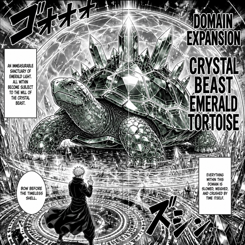 Domain expansion crystal beast emerald tortoise 