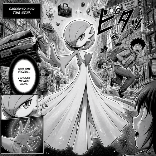 Gardevoir is in time stop 