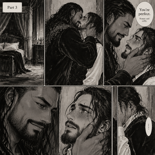 Part 3 of the Vampire x Butler story.Sill in the bedroom of the man of the house (Roman Reigns). He was kissing the Butler (Seth Rollins) against the wall. He smiled at Seth afterwards. Seth was flustered.Roman Gently placed his hand on Seth’s cheek. “You’re perfect” Roman said softly