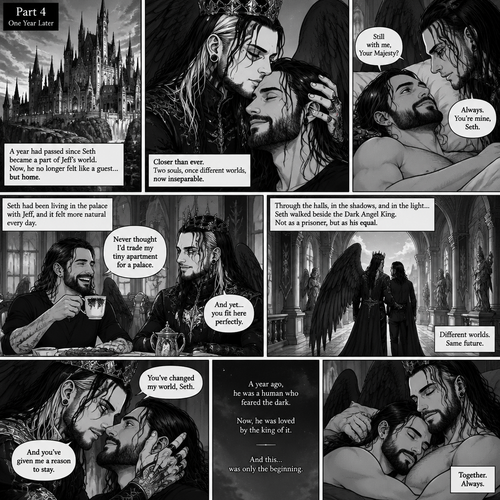 (Part 4 of the dark angel X human story). 1 year had passed,Jeff Hardy (The dark angel king) and Seth Rollins are more closer than ever. Seth had been living in the palace with Jeff