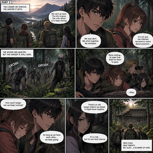 (Part 2 of the Zombie Apocalypse story). Still in the woods