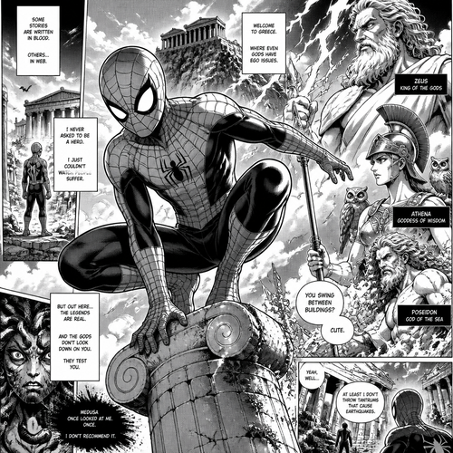 Spider Man in greek mythology 