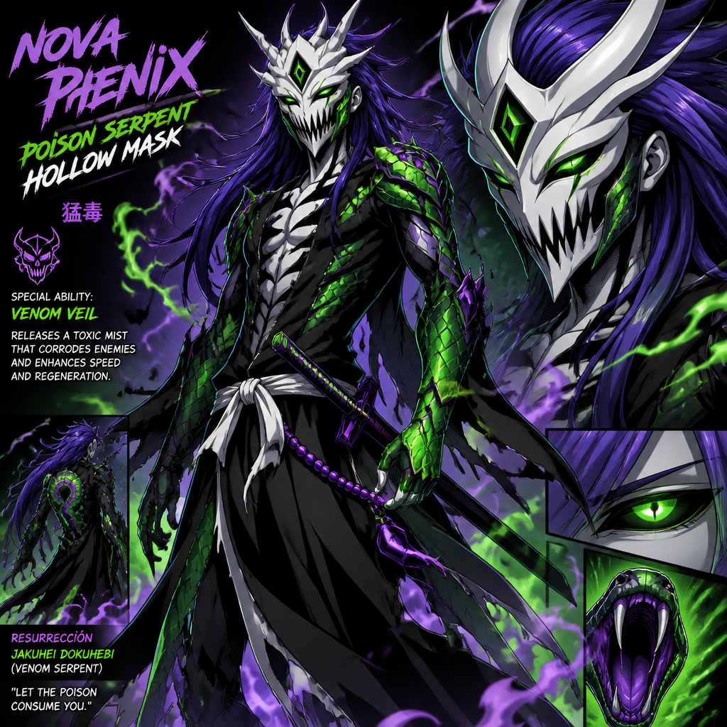 Nova Phenix poison serpent hollow mask