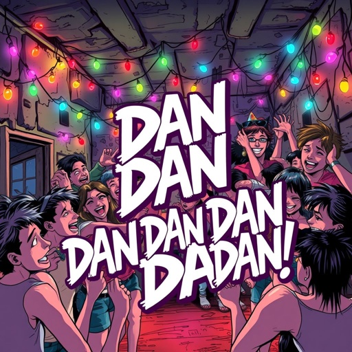 House party with the words Dan Dan Dan 