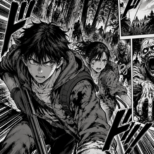 We’re in the woods during a zombie apocalypse