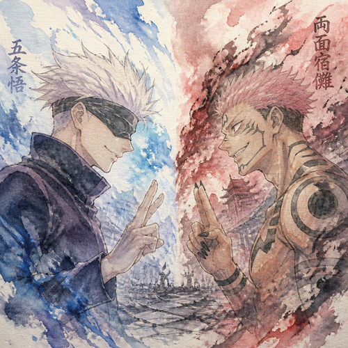 Draw gojo vs Sukuna

