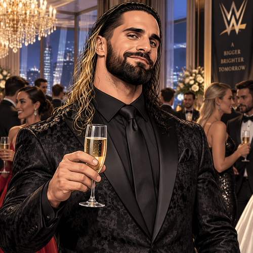 Seth Rollins was at a fancy party
