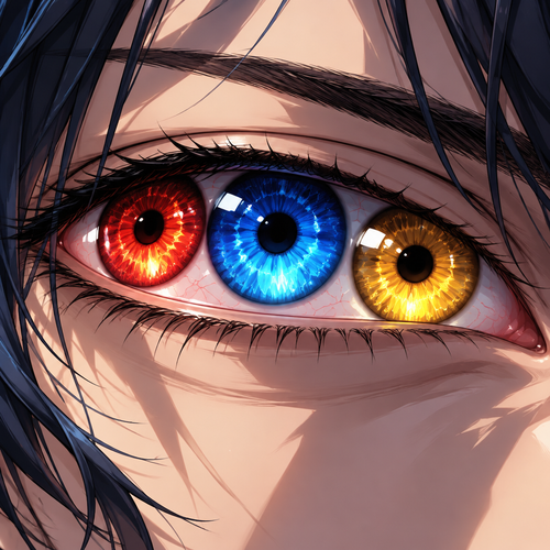 3 eyes in one eye socket 