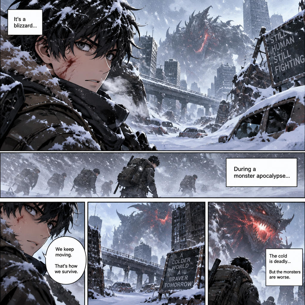 It’s a blizzard…During a monster apocalypse