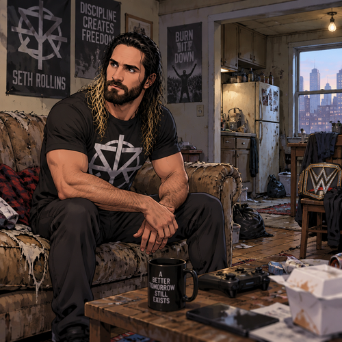 Seth Rollins was living in a run down apartment