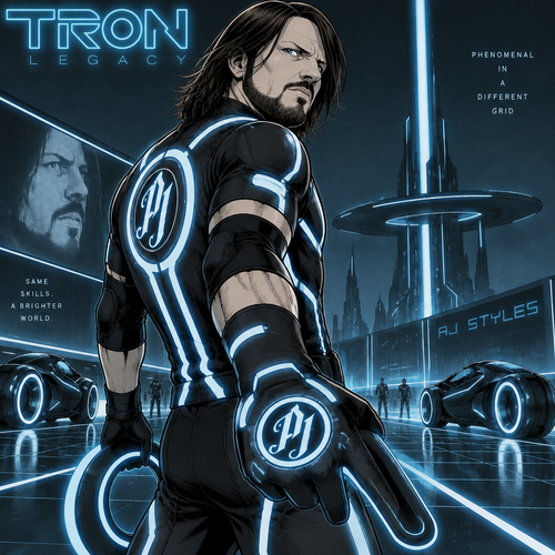 If Aj Styles were in Tron:Legacy