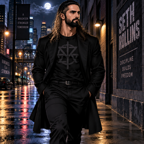 Seth Rollins was walking alone at night