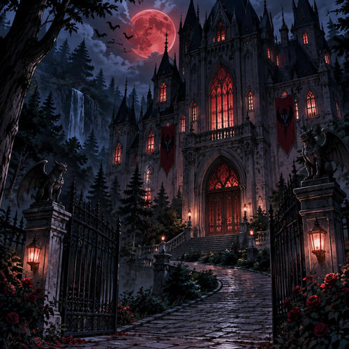 There’s a Dark Vampiric mansion in the woods