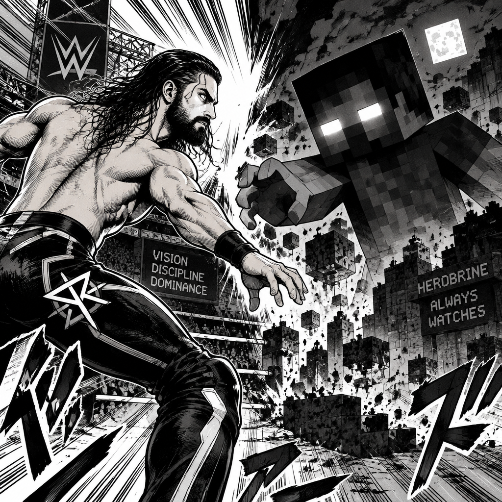 Seth Rollins and Herobrine