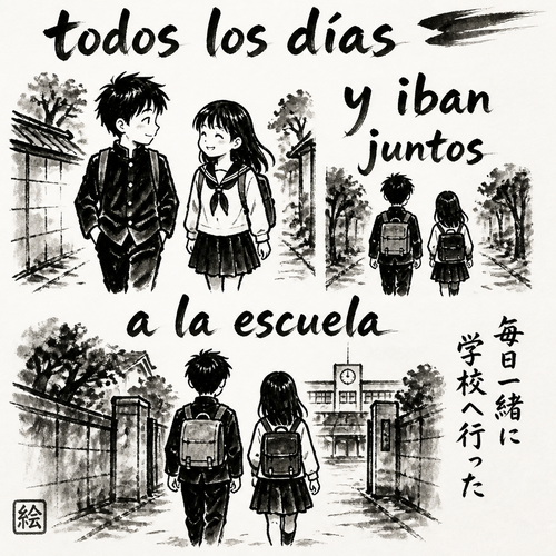 todos los días y iban juntos a la escuela
