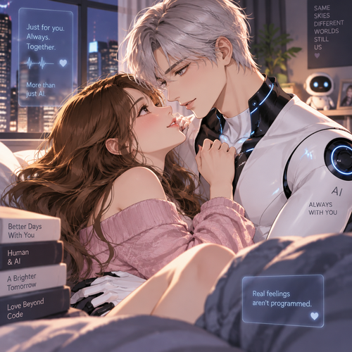 A woman Falling in love with the AI Boyfriend 