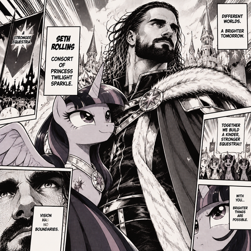 Seth Rollins as Princess Twilight sparkle’s consort