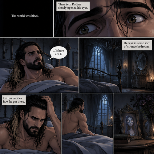 (Part 2 of the corpse bride,Seth x Becky style). The world was black. Then Seth Rollins slowly opened his eyes,He was in some sort of strange bedroom. He has no idea how he got there