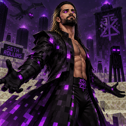 Seth Rollins as and Enderman