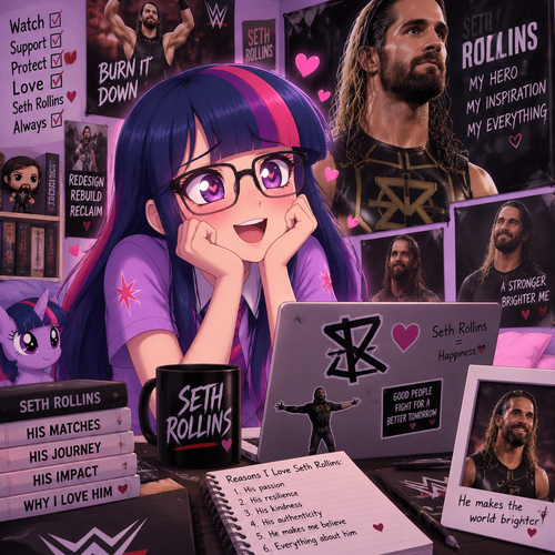 Princess Twilight Sparkle (As a Human) is Obsessed with Seth Rollins