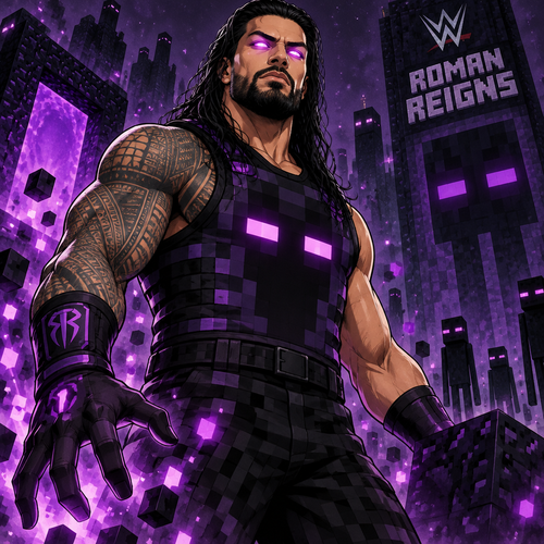 Roman Reigns as an Enderman