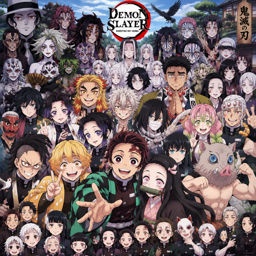 I want Demon slayer offer, tan zero genius Nikoo, all Demon slayer characters in one photo generate all characters one character. Also, you don’t want to be miss all characters that I want to draw in my notebook.
