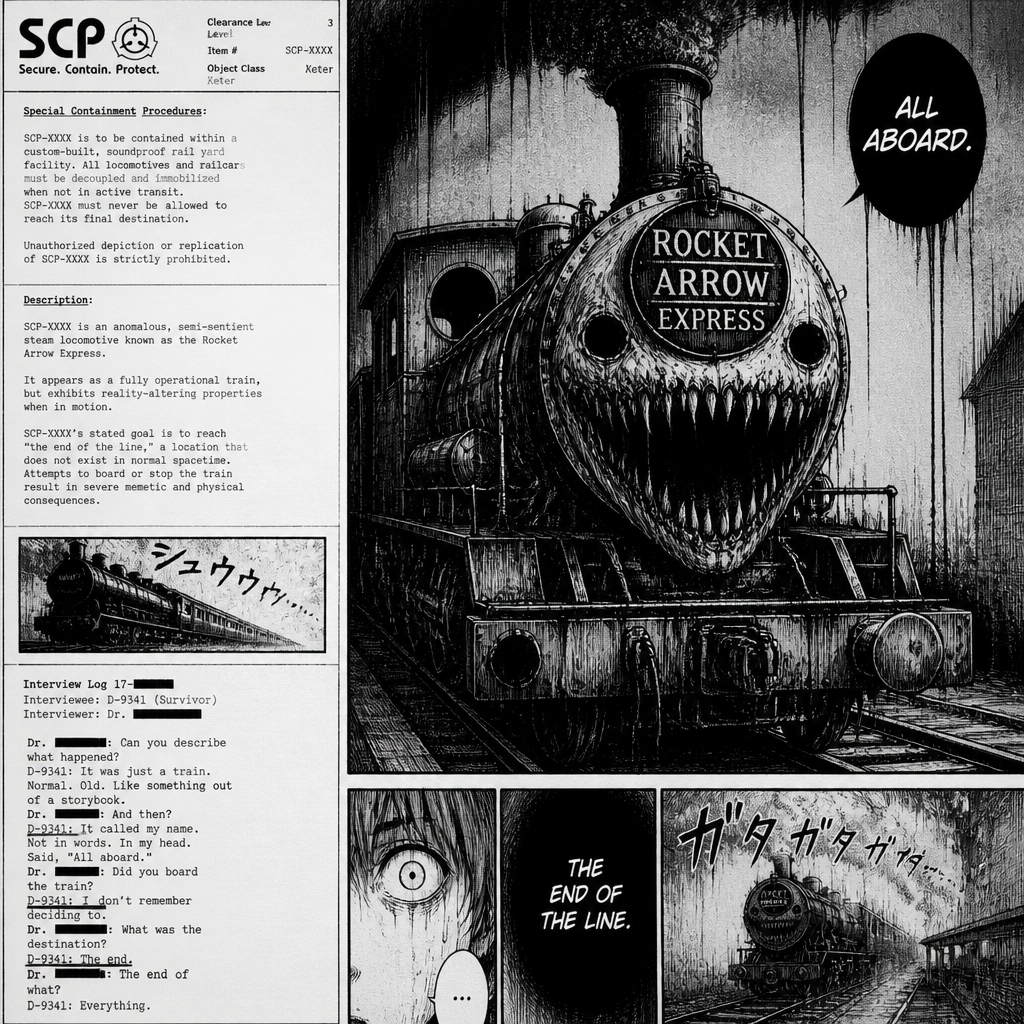 Rocket arrow express as scp