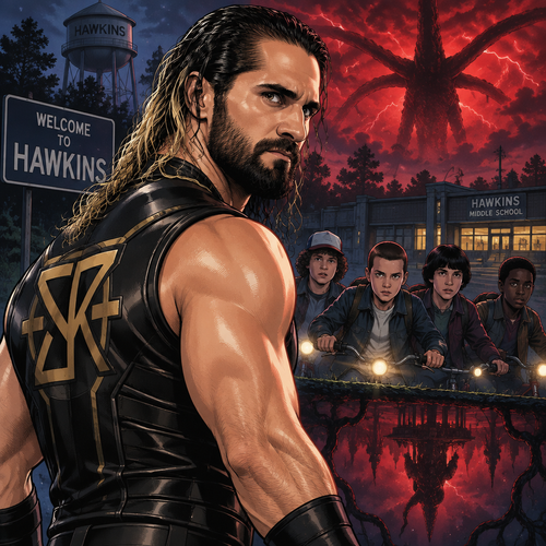 Seth Rollins in Stranger Things