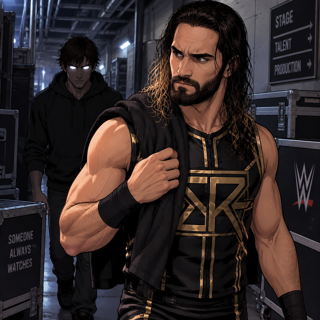 Herobrine (As a human) is stalking Seth Rollins