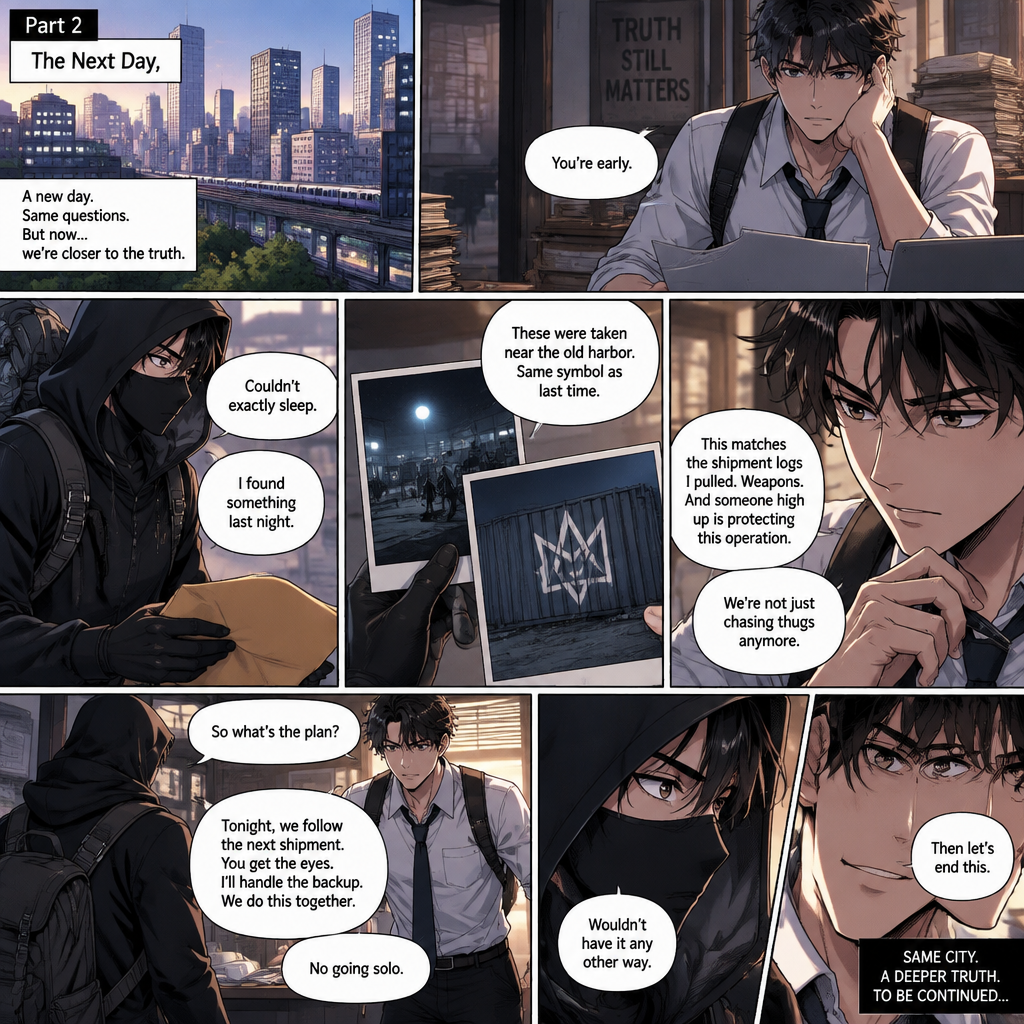 (Part 2 of the Vigilante x detective story). The next day