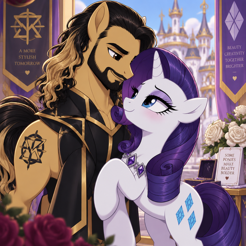 Seth Rollins as a my little pony character and is Rarity’s love interest