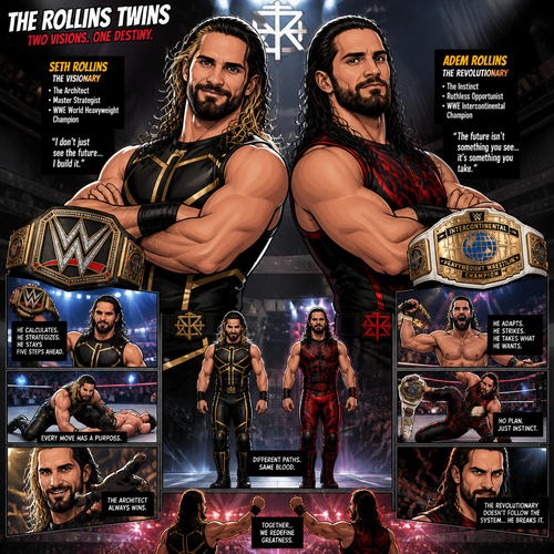 If WWE Superstar Seth Rollins had a twin brother 
