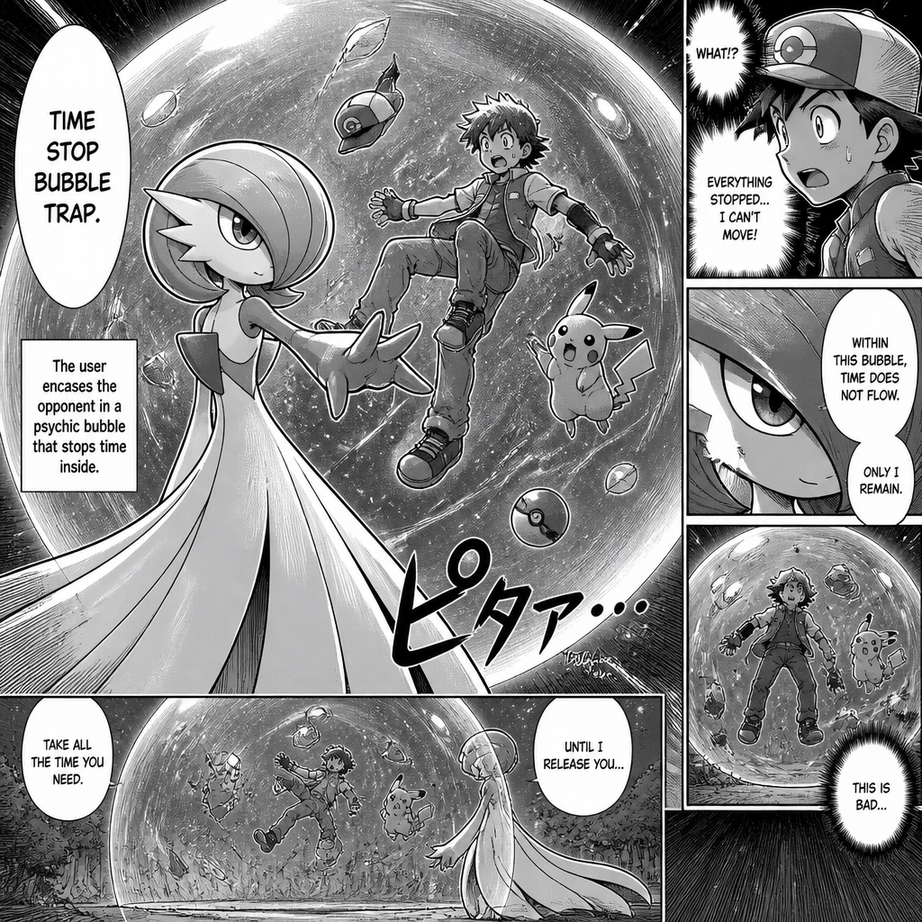 A time stop bubble trap Gardevoir